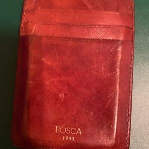 Bosca Italian Leather Front Pocket Wallet